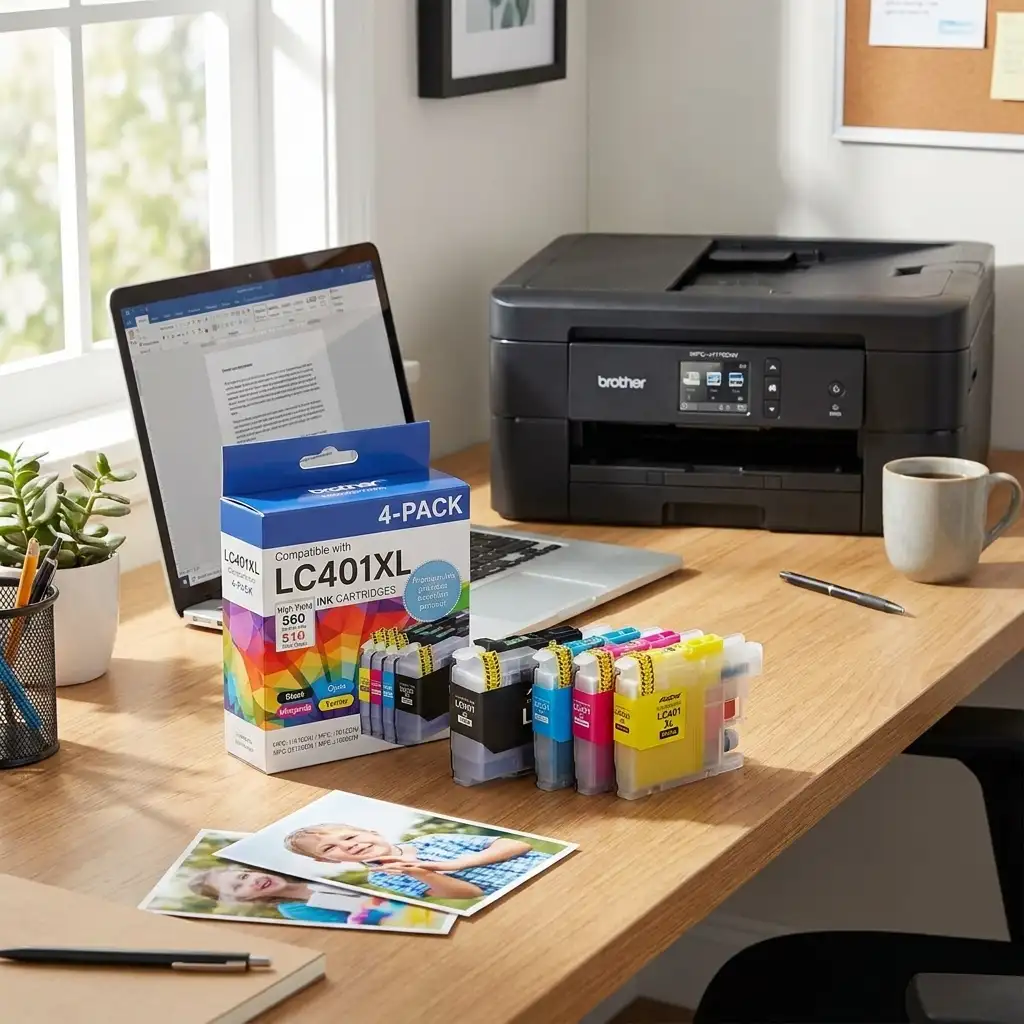 Acaves compatible ink cartridges for HP, Canon and Brother printers — high yield, professional quality