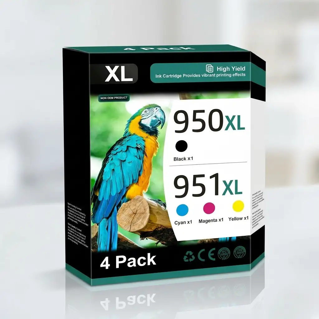 Acaves HP 950XL 951XL Compatible Ink Cartridges Combo Pack 4-Pack for OfficeJet 8600 8610 8620 8630